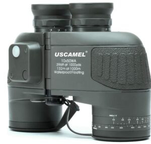 USCAMEL 10×50 Marine Binoculars with Rangefinder & Compass
