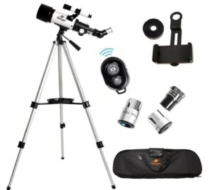Gskyer 70 mm Refractor Telescope (70 mm × 400 mm) – Travel Scope