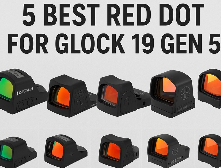 ADE RD3-012 Red Dot Sight For GLOCK MOS – Fits 17, 19, 34, 35, 40, 41 – Green Reticle