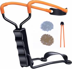 Professional Slingshot Set for Adults - A Simple but Powerful Hunting and Shooting Slingshot with a Sturdy Sling Shot Bow.