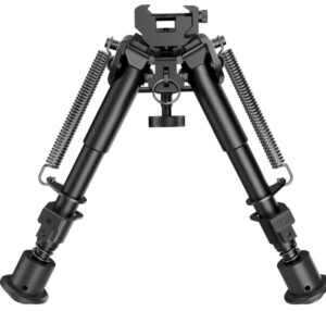 CVLIFE 6-9 Inches Picatinny Bipod Adjustable Spring Return with Picatinny Adapter
