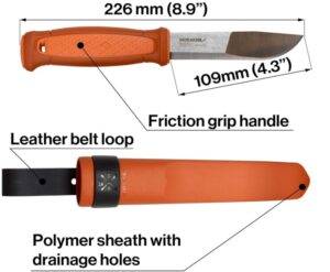 Morakniv Kansbol Fixed Blade Knife with Sandvik Stainless Steel Blade