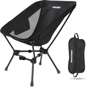 MARCHWAY Lightweight Folding Camping Chair, Portable Foldable Compact for Outdoor Camp