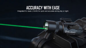 OLIGHT Baldr Pro 1350 Lumens Tactical Weaponlight with Green Light.