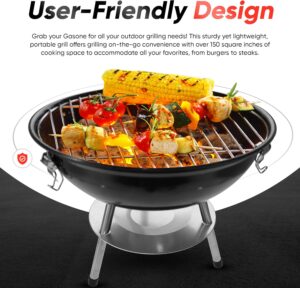 Gas One 14‑Inch Portable Barbecue Grill