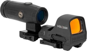 HOLOSUN HS510C & HM3X Combo Multi-Reticle Circle Dot Open Reflex Sight w/3x Flip-to-Side Magnifier 510C-HM3X
