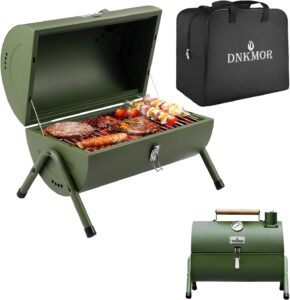 Portable Charcoal Grill, Tabletop Outdoor Barbecue Smoker