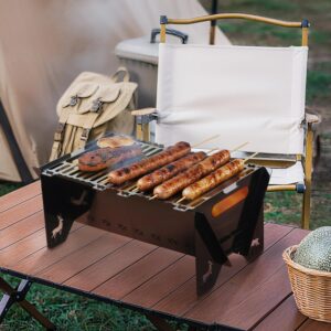 Lineslife 16 Inch Portable Charcoal Grill for Camping