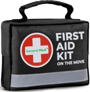 General Medi First Aid Kit - 150 Pieces Small Compact First Aid Kit Bag