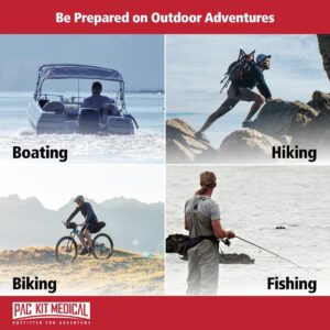 Pac-Kit Watertight Explorer 2 First Aid Kit for Hiking, Camping and Outdoor Activities, 76 Pieces