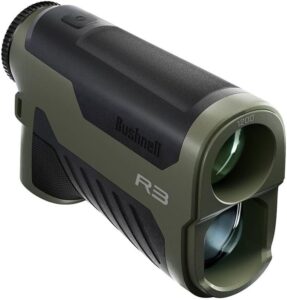 Bushnell R3 1200 Laser Rangefinder for Hunting and Shooting, 6x25mm, HD Optical System, EXO Barrier Lens Coating.