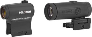 HOLOSUN Enclosed Solar Powered Red Dot Sight w/MOS Mounting Plate, ACSS Vulcan, HE509-RD-ACSS-M