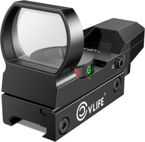 CVLIFE 1X22X33 Red Green Dot Gun Sight Scope Reflex Sight with 20mm Rail