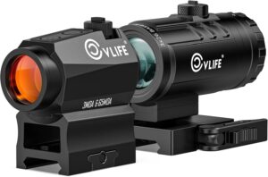 CVLIFE 3 MOA Dot & 65 MOA Circle Red Dot and 3X Magnifier Combo Kit