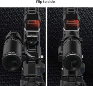 Feyachi red dot magnifie with RS-30 Reflex Sight Combo, Multiple Reticle System Red Dot Sight & Magnifier Combo Built-in Flip Mount