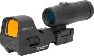 HOLOSUN HE510C-GR & HM3X Combo Green Multi-Reticle Circle Dot Open Reflex Sight