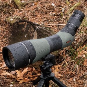 Athlon Optics Argos HD 20-60x85 Spotting Scope - 45 Degree, Green/Black