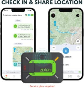 ZOLEO Satellite Communicator – Two-Way Global SMS Text Messenger & Email, Emergency SOS Alerting, Check-in & GPS Location – Android iOS Smartphone Accessory