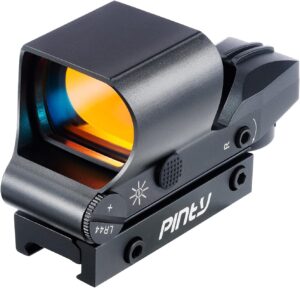 PINTY Reflex Sight Red Dot Sight with Red/Green Dot & Multiple Reticles
