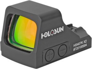 HOLOSUN HS407K X2 Red 6 MOA Dot Open Reflex Optical Sight for Subcompact Pistols