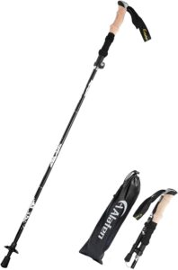 Lightweight Collapsible Trekking Pole - 7075 Aluminum Adjustable Walking Stick for Hiking