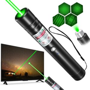 [Professional] Rechargeable Green Laser Pointer High Power Green Beam Laser Light Long Distance Range for TV/LED/LCD