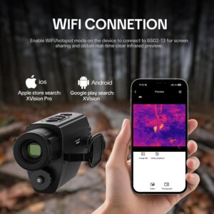 BS02-13 Thermal Imaging Monocular, 256 x 192 IR Resolution, 13mm Lens 50Hz Thermal Night Vision