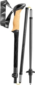 LEKI Black Series FX Carbon Collapsible Lightweight Walking Poles for Trekking & Hiking