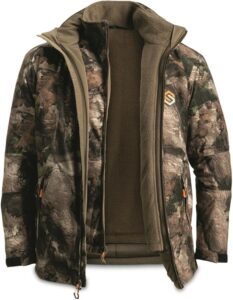 ScentLok Morphic V2 3-in-1 Waterproof and Windproof Camo Hunting Jacket With Removable Vest