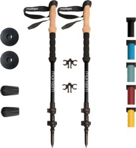 Montem Ultra Light 100% Carbon Fiber Trekking, Walking, and Hiking Poles