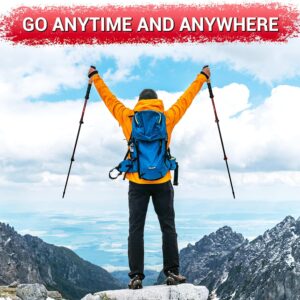 TheFitLife Trekking Poles - Lightweight 7075 Aluminum Hiking Sticks with Cork Grips