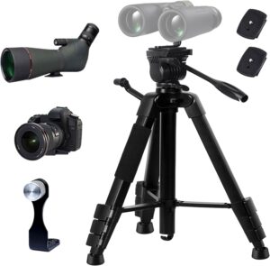 LCNCY Binocular & Spotting Scope Tripod Stand (63‑in)