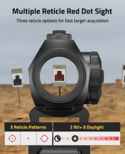HOLOSUN HS515GM / HE515GM-GR 2 MOA Dot & 65 MOA Circle Micro Sight for Rifle