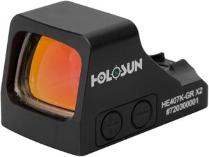 HOLOSUN HE407K-GR-X2 6MOA Green Dot-Only Open Reflex Sight w/Shake Awake HE407K-GR-X2