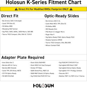 HOLOSUN HE407K-GR-X2 6MOA Green Dot-Only Open Reflex Sight w/Shake Awake HE407K-GR-X2