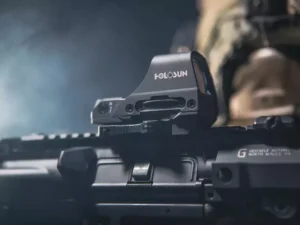 HOLOSUN HE510C-GR / HS510C Multi-Reticle 2 MOA Dot & 65 MOA Circle Open Reflex Sight for Long Guns