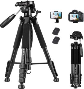VICTIV 74” Camera Tripod, Tripod for Camera and Phone