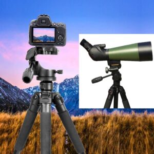 Gosky Tripod -Travel Portable Tripod for Spotting scopes, Binoculars
