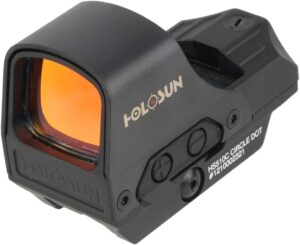 HOLOSUN HE510C-GR / HS510C Multi-Reticle 2 MOA Dot & 65 MOA Circle Open Reflex Sight for Long Guns