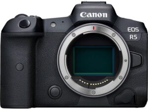 Canon EOS R5 Mirrorless Camera (Body Only), Full-Frame Hybrid Camera, 8K Video, 45 Megapixel CMOS Sensor