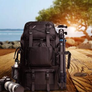 SIRUI AM-225 Camera Tripod Carbon Fiber Tripod 5-Sections Travel Lightweight Small Tripod with B-00K Ball Head,Black