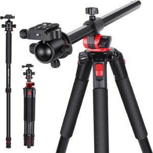 NEEWER 79 inch Camera Tripod Monopod with Center Column and Ball Head Aluminum