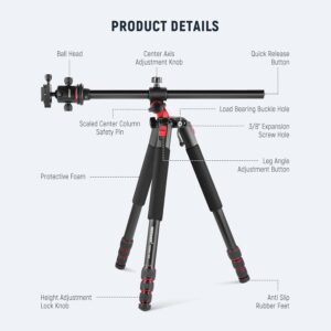 NEEWER 79 inch Camera Tripod Monopod with Center Column and Ball Head Aluminum