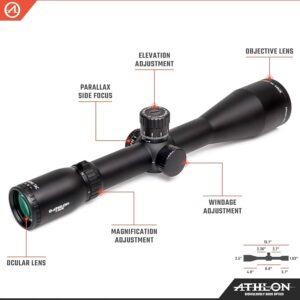 Athlon Optics Midas TAC HD 5-25X56 FFP/First Focal Plane 34mm Tube Magnifying True Precision Zero