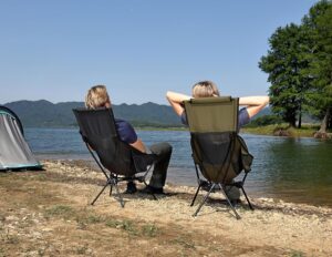 MARCHWAY Lightweight Folding High Back Camping Chair with Head Support.