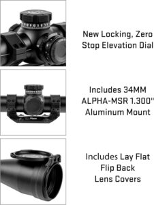 SIG SAUER Tango-MSR 3-18X50mm 34mm Tube F1/First Focal Plane High-Magnification Durable Shockproof Waterproof