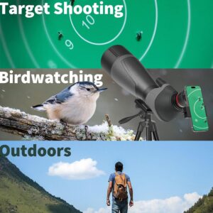 Gosky 20-60x85 Spotting Scope with Full Size Tripod