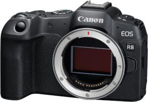 Canon EOS R8 Mirrorless Camera Body, Full‑Frame CMOS Sensor, 24.2 Megapixels