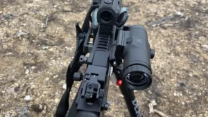 Vortex Optics VMX-3T 3X Red Dot Sight Magnifier with Built-in Flip Mount.