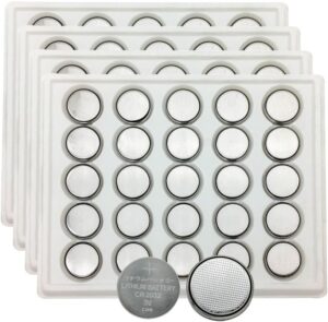 MJKAA ECR2032 3V Lithium Coin Cell Battery CR2032 (100 Pack).